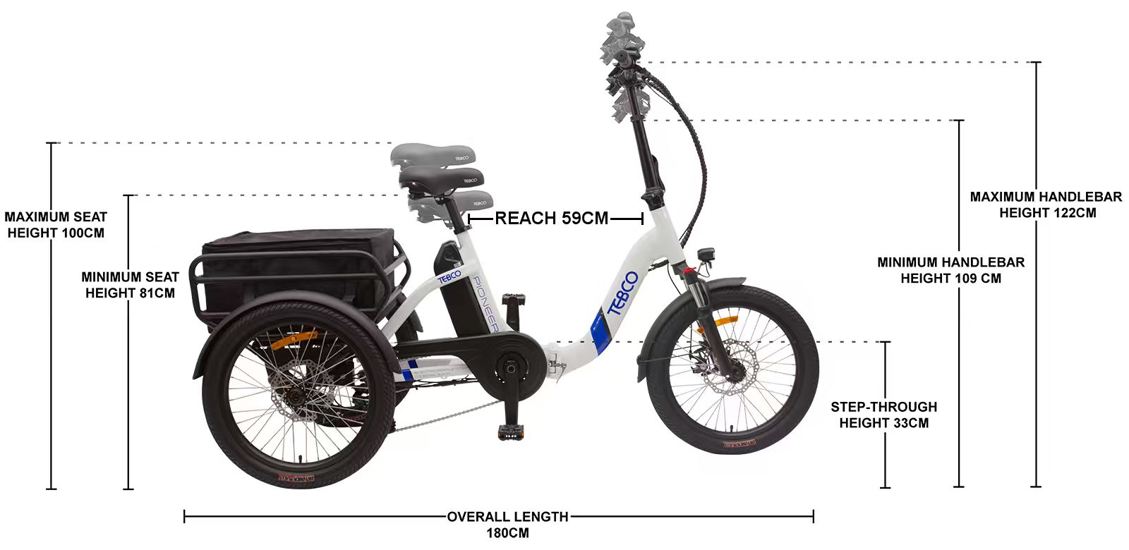 TEBCO PIONEER Dimensions