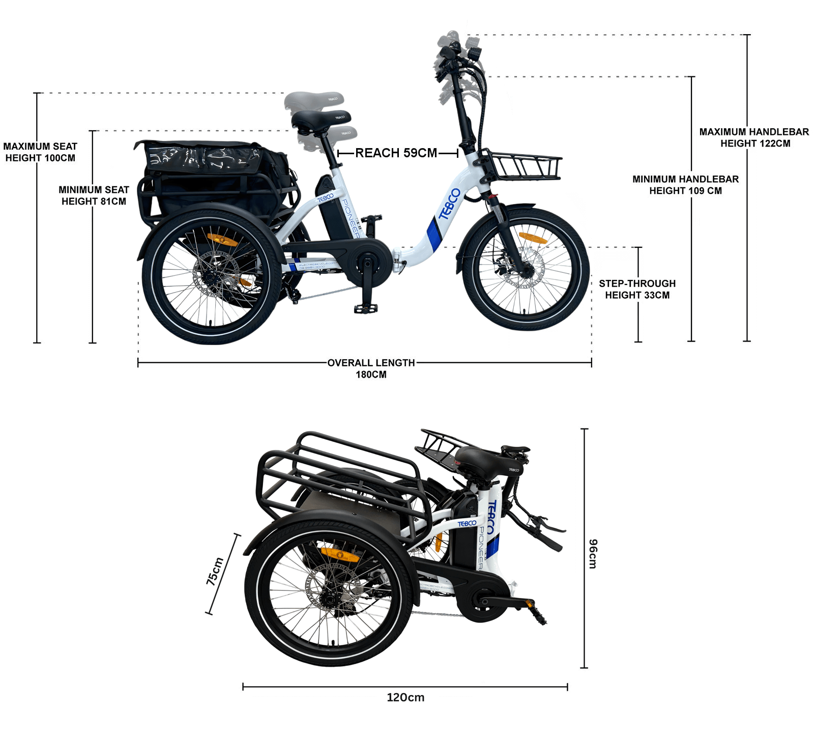 TEBCO PIONEER Dimensions