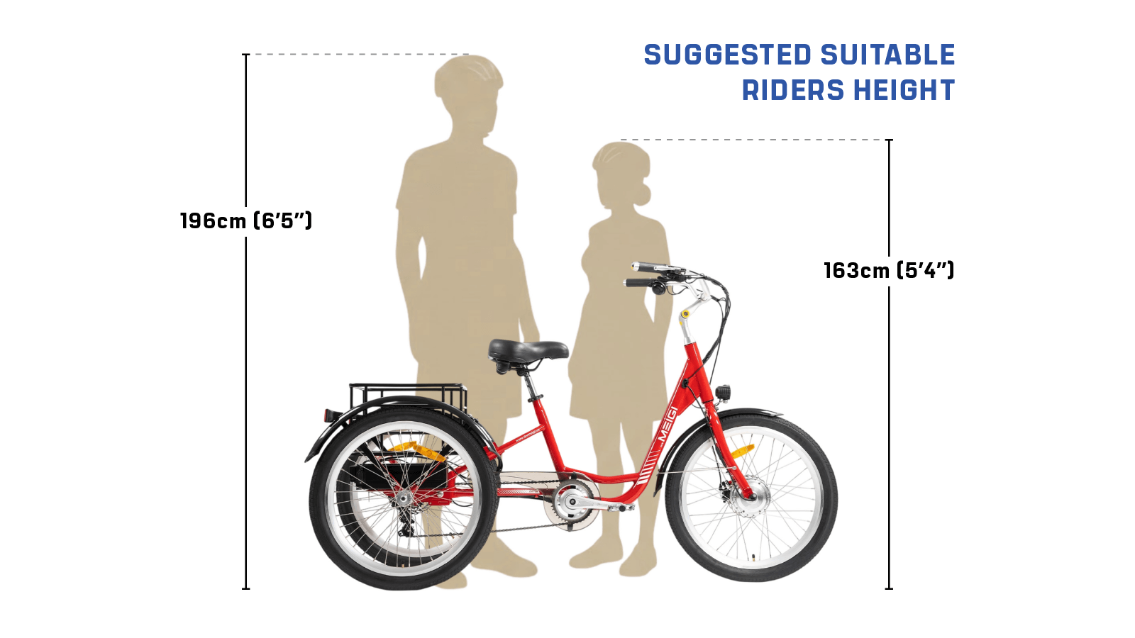 MEIGI USA Height Diagram